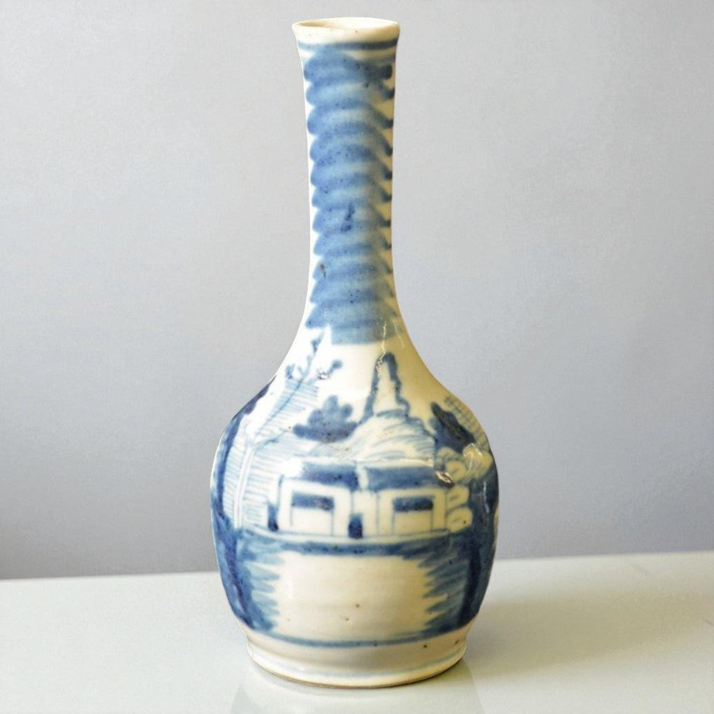 19th Century Chinese Blue/White Vase-2. Asian & Chinese Furniture, Art, Antiques, Vintage Home Décor for sale at FEA Home