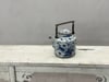 Blue and White Porcelain Teapot with Mythical Qilin and Auspicious Cloud Motifs