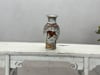 Porcelain Baluster Shaped Vase with Hand-Painted Monkeys and Floral Motifs