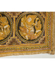 19th Century Kalaga Tapestry with Stones, Sequins and Colorful Thread