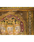 19th Century Kalaga Tapestry with Stones, Sequins and Colorful Thread