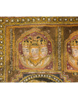 19th Century Kalaga Tapestry with Stones, Sequins and Colorful Thread