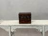 Lacquer Box with Mother-of-Pearl Inlay and Parquetry Drawers