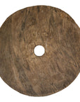 Large Ancient Cart Wheel with Rustic Character and Time-Worn Appearance