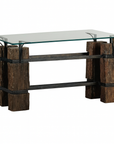 Vintage Rustic Wooden and Iron Table Base-1. Asian & Chinese Furniture, Art, Antiques, Vintage Home Décor for sale at FEA Home