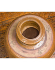 Japanese Tamba Tachikui Ware Brown Glaze Vase with Discreet Calligraphy