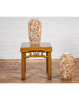 Chinese Vintage Japanese Kutani Style Vase with Flowers and Butterflies