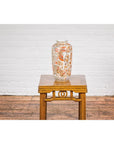 Chinese Vintage Japanese Kutani Style Vase with Flowers and Butterflies