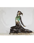 Art Deco Style Cold-Painted Dancer Sculpture After Demetre Chiparus