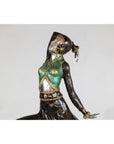 Art Deco Style Cold-Painted Dancer Sculpture After Demetre Chiparus