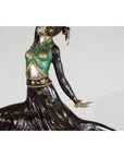 Art Deco Style Cold-Painted Dancer Sculpture After Demetre Chiparus