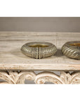 Assortment of Five Small Indian Repoussé Brass Decorative Dish Bowls