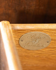 Baker Furniture Sideboard with Brass Hardware and Burl Wood Inlay