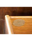 Baker Furniture Sideboard with Brass Hardware and Burl Wood Inlay