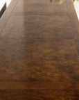 Baker Furniture Sideboard with Brass Hardware and Burl Wood Inlay