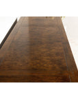 Baker Furniture Sideboard with Brass Hardware and Burl Wood Inlay