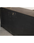 Baker Furniture Sideboard with Brass Hardware and Burl Wood Inlay