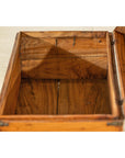 Vintage Camphorwood Storage Trunk with Metal Hardware and Latch