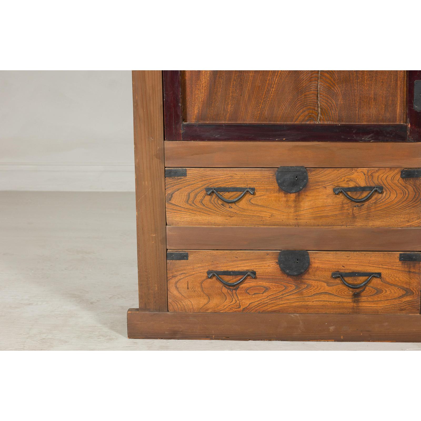 Meiji-era Mizuya Dansu, Circa 1900 – Kitchen Cabinet