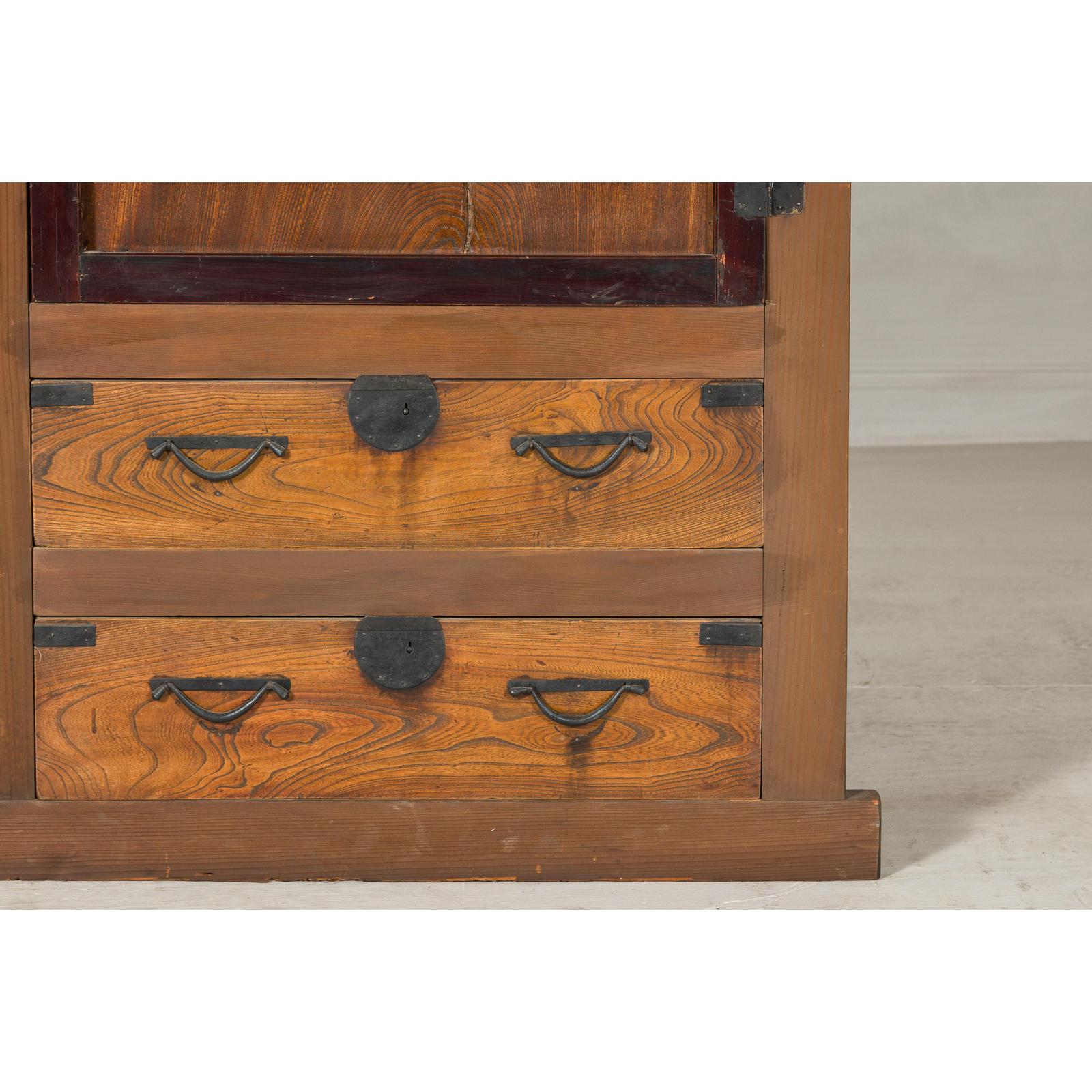 Meiji-era Mizuya Dansu, Circa 1900 – Kitchen Cabinet