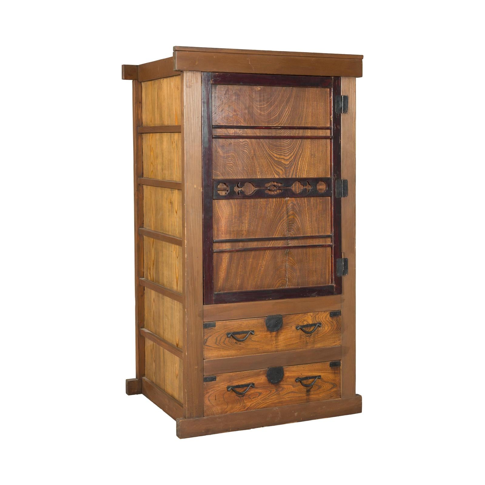 Meiji-era Mizuya Dansu, Circa 1900 – Kitchen Cabinet