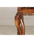 Late Qing Dynasty Hardwood Hall Table with Dragon Carvings and Lacquer Patina