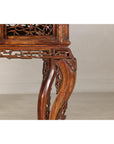 Late Qing Dynasty Hardwood Hall Table with Dragon Carvings and Lacquer Patina
