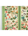 Hand-Painted Floral Screen with Butterflies, Vintage Four-Panel Divider