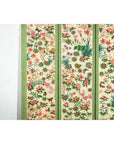 Hand-Painted Floral Screen with Butterflies, Vintage Four-Panel Divider