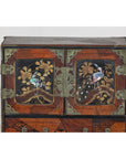 Lacquer Box with Mother-of-Pearl Inlay and Parquetry Drawers