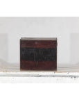 Lacquer Box with Mother-of-Pearl Inlay and Parquetry Drawers