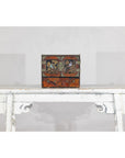 Lacquer Box with Mother-of-Pearl Inlay and Parquetry Drawers