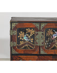 Lacquer Box with Mother-of-Pearl Inlay and Parquetry Drawers