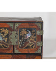 Lacquer Box with Mother-of-Pearl Inlay and Parquetry Drawers