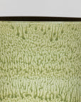 Tall Artisan Hand-Crafted Ceramic Vase with Green Drip Glaze over Red Base
