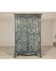 Large Turquoise Blue and Gold Cabinet with Cabriole Legs-16. Asian & Chinese Furniture, Art, Antiques, Vintage Home Décor for sale at FEA Home
