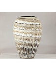 Large Swankhalok-Style Ceramic Planter with Dripped Glaze Pattern