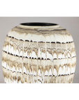 Large Swankhalok-Style Ceramic Planter with Dripped Glaze Pattern