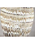 Large Swankhalok-Style Ceramic Planter with Dripped Glaze Pattern