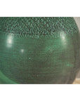 Large Green Artisan Vase with Textured Glaze, Modern Decorative Accent