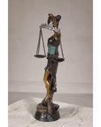 Bronze Lady Justice Statue-16. Asian & Chinese Furniture, Art, Antiques, Vintage Home Décor for sale at FEA Home