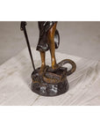 Lady Justice, Cast Bronze Tabletop Statuette with Scales and Sword