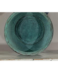 Vintage Set of Three Copper Cache Pots with Verdigris Patina