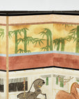 Six-Panel Screen with Horses in Stable with Bamboo Backdrop, SKU , image 26