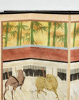 Six-Panel Screen with Horses in Stable with Bamboo Backdrop, SKU , image 22