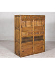 Taishō Period Mizuya Tansu Kitchen Chest in Sugi Wood with Sliding Door