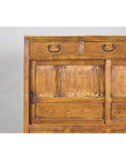 Taishō Period Mizuya Tansu Kitchen Chest in Sugi Wood with Sliding Door