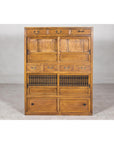 Taishō Period Mizuya Tansu Kitchen Chest in Sugi Wood with Sliding Door