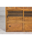 Taishō Period Mizuya Tansu Kitchen Chest in Sugi Wood with Sliding Door