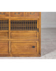 Taishō Period Mizuya Tansu Kitchen Chest in Sugi Wood with Sliding Door